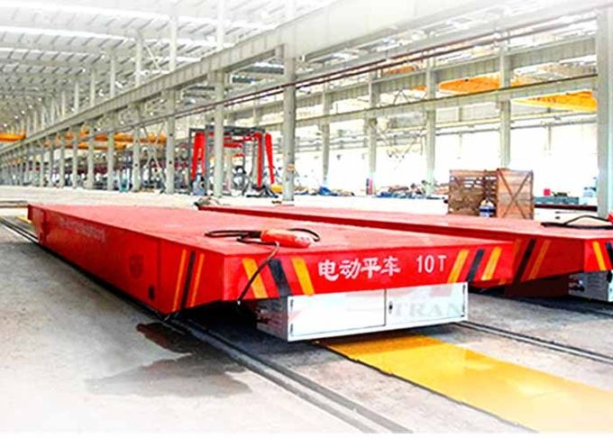  Το εργοστάσιο χάλυβα εφαρμόζει το καροτσάκι κρεβατιών μεταφορών μεταλλουργίας στο σιδηρόδρομο