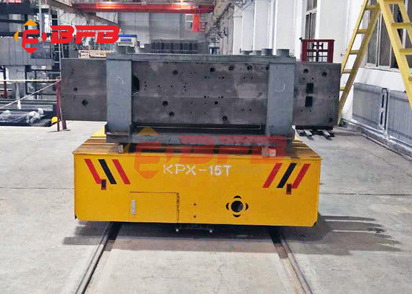 Μηχανοποιημένα οχήματα σιδηροδρόμων ισχύος της μπαταρίας PLC 50ton για τις εγκαταστάσεις φορμών