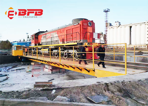 Περιστρεφόμενη πλατφόρμα επιτραπέζιων ραγών στροφής 200 τόνου για τον κινητήριο σιδηρόδρομο