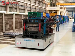 Ηλεκτρικοί 12 φορμών τόνοι κάρρων μεταφοράς, Trackless με μπαταρίες καροτσάκι παράδοσης