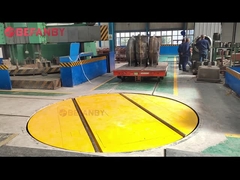 Μηχανοκίνητο διευθυνόμενο πικάπ 360 μοιρών, καρότσι μεταφοράς με διασταύρωση ράγας