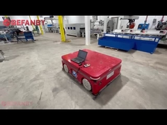 Προσαρμοσμένη εργοστασιακή χρήση AGV Robort, Απομακρυσμένη ρύθμιση μπαταρίας Trackless μεταφορά καρότσι