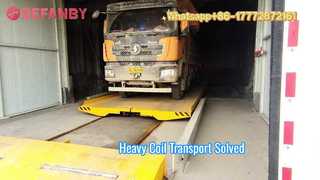 Προσαρμοσμένο ηλεκτρικό καρότσι μεταφοράς σε ράγα, 50T κινητό καρότσι μεταφοράς