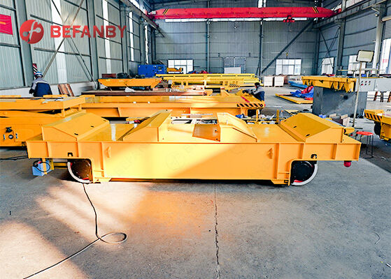 Customized 35t Low Voltage Rail Coil Transfer Trolley For Steel Mills