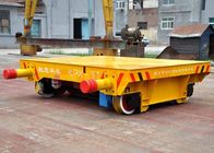 Steel Cast Wheel Material Transfer Trolley , Self - Propelled Motorized Material Handling Carts Railway Transfer Cart