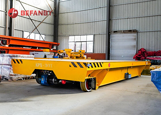 30T Battery Rail Transfer Cart for Material Handling Factory