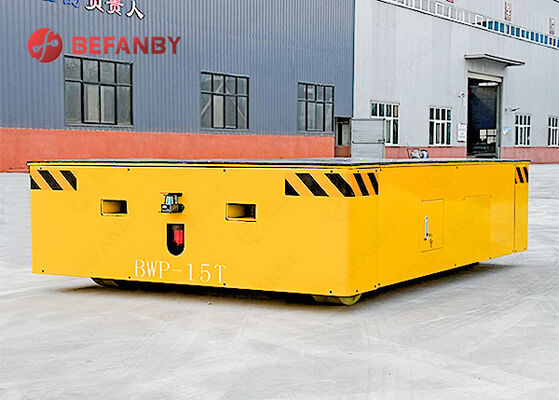 Άμαξα μεταφοράς χωρίς τροχιές χωρητικότητας 15T με τροχούς PU και τηλεχειριστήριο για βιομηχανική χρήση