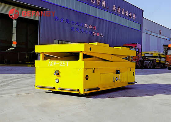 2.5T Capacity Automatic Guided Vehicle with Scissor-Lift Mechanism and Intelligent Navigation System