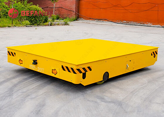 Χωρητικότητα 20 τόνων Trackless Cart Transfer with PU Wheels